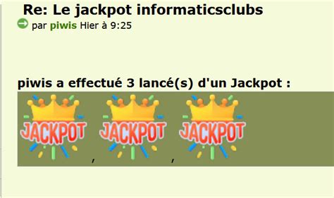 liste des jackpot.
